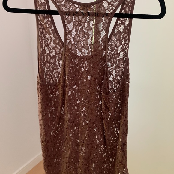 Aritzia Wilfred Dusty Rose Lace Tank - Picture 2 of 2